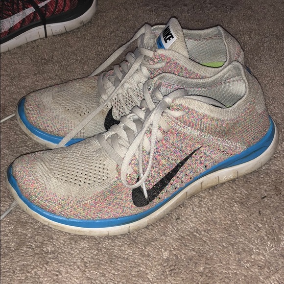 nike rainbow tennis shoes